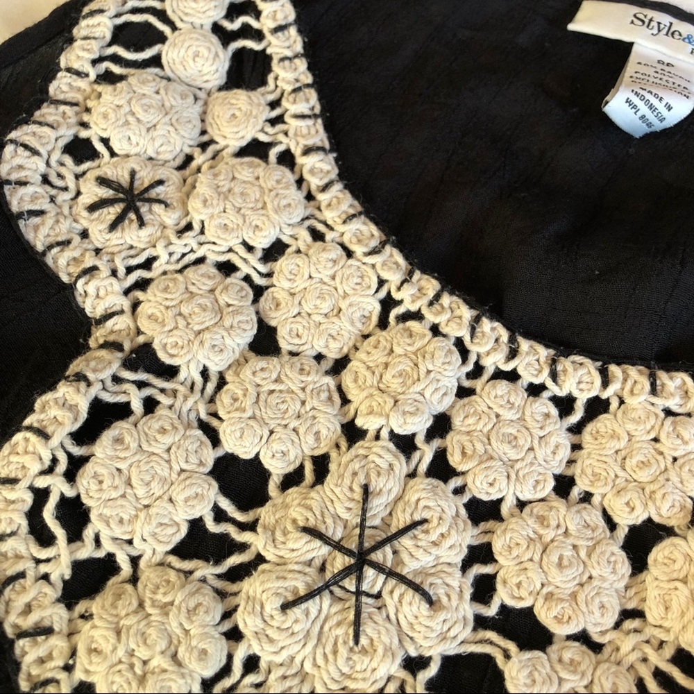 STYLE & CO Embroidered Top - Picture 3 of 6